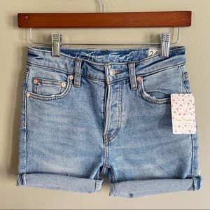 Free People jean shorts size 24 NWT